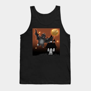 BAT BUNNY outside the Halloween castle Tank Top